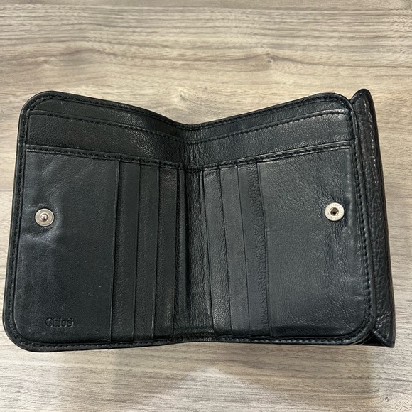 EUC Chloé Paddington Wallet - Black Pebbled Leather - Picture 7 of 14